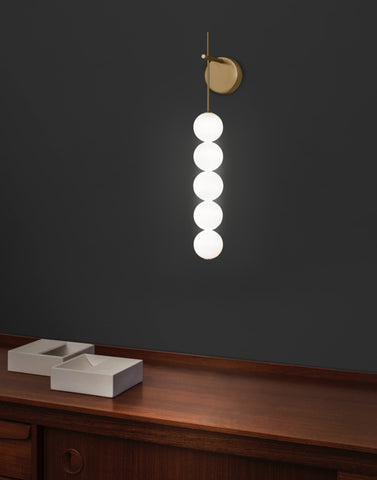 Abacus wall sconce