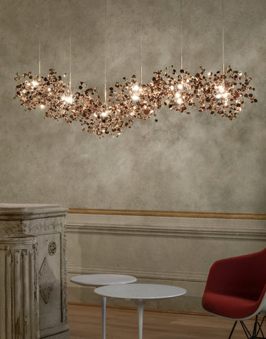 Argent 6 linear multi light pendant 1 | Terzani shop