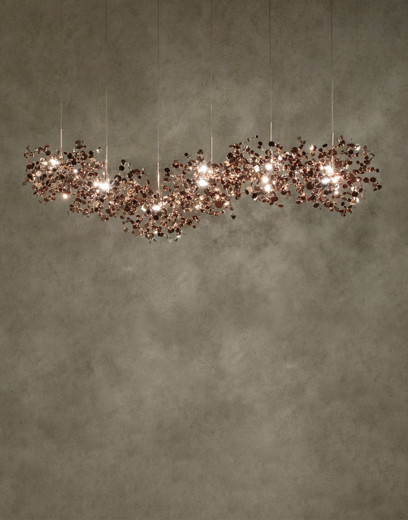 Argent 6 linear multi light pendant 5 | Terzani shop