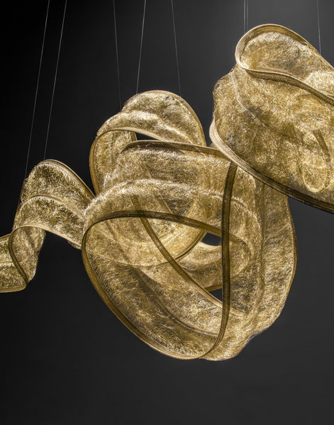 Genesis double linear suspended sculpture 3 | terzani shop
