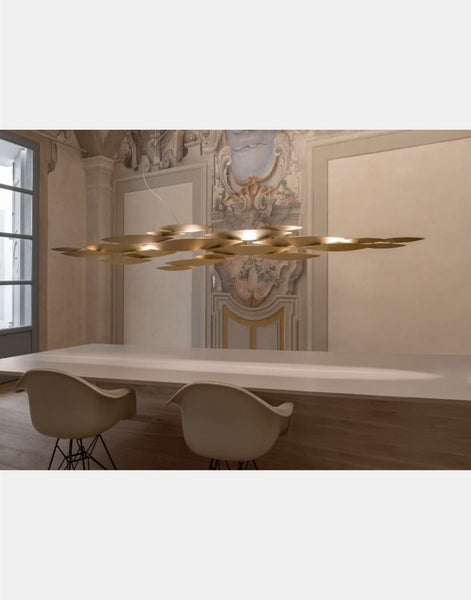 I lucci argentati linear chandelier 9 | Terzani shop